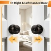image:imageProbrico Privacy Door Knob Bed Bathroom Interior Door Handle Lock Oil Rubbed BronzeOil Rubbed Bronze