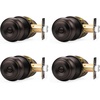image:imageProbrico Privacy Door Knob Bed Bathroom Interior Door Handle Lock Oil Rubbed BronzeOil Rubbed Bronze