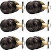 image:imageProbrico Privacy Door Knob Bed Bathroom Interior Door Handle Lock Oil Rubbed BronzeOil Rubbed Bronze