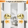 image:imageProbrico Privacy Door Knob Bed Bathroom Interior Door Handle Lock Oil Rubbed BronzePolished Brass