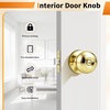 image:imageProbrico Privacy Door Knob Bed Bathroom Interior Door Handle Lock Oil Rubbed BronzePolished Brass