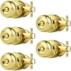 image:imageProbrico Privacy Door Knob Bed Bathroom Interior Door Handle Lock Oil Rubbed BronzePolished Brass