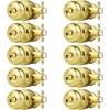 image:imageProbrico Privacy Door Knob Bed Bathroom Interior Door Handle Lock Oil Rubbed BronzePolished Brass