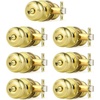 image:imageProbrico Privacy Door Knob Bed Bathroom Interior Door Handle Lock Oil Rubbed BronzePolished Brass