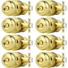 image:imageProbrico Privacy Door Knob Bed Bathroom Interior Door Handle Lock Oil Rubbed BronzePolished Brass