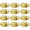image:imageProbrico Privacy Door Knob Bed Bathroom Interior Door Handle Lock Oil Rubbed BronzePolished Brass