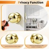 image:imageProbrico Privacy Door Knob Bed Bathroom Interior Door Handle Lock Oil Rubbed BronzePolished Brass