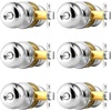 image:imageProbrico Privacy Door Knob Bed Bathroom Interior Door Handle Lock Oil Rubbed BronzePolished Chrome
