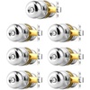 image:imageProbrico Privacy Door Knob Bed Bathroom Interior Door Handle Lock Oil Rubbed BronzePolished Chrome