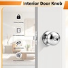 image:imageProbrico Privacy Door Knob Bed Bathroom Interior Door Handle Lock Oil Rubbed BronzePolished Chrome