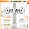image:imageProbrico Privacy Door Knob Bed Bathroom Interior Door Handle Lock Oil Rubbed BronzePolished Chrome