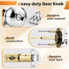 image:imageProbrico Privacy Door Knob Bed Bathroom Interior Door Handle Lock Oil Rubbed BronzePolished Chrome