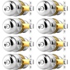 image:imageProbrico Privacy Door Knob Bed Bathroom Interior Door Handle Lock Oil Rubbed BronzePolished Chrome