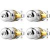image:imageProbrico Privacy Door Knob Bed Bathroom Interior Door Handle Lock Oil Rubbed BronzePolished Chrome