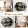 image:imageProbrico Privacy Door Knob Bed Bathroom Interior Door Handle Lock Oil Rubbed BronzeSatin Gunmetal