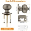 image:imageProbrico Privacy Door Knob Bed Bathroom Interior Door Handle Lock Oil Rubbed BronzeSatin Gunmetal