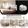 image:imageProbrico Privacy Door Knobs Interior with Lock Round Ball Shape Brushed Stainless Door Handles Bedroom Bathroom Keyless Door Locksets 6 PackBrushed Nickel