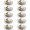 image:imageProbrico Privacy Door Knobs Interior with Lock Round Ball Shape Brushed Stainless Door Handles Bedroom Bathroom Keyless Door Locksets 6 PackBrushed Nickel