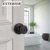 image:imageProbrico Privacy Door Knobs for Bedroom BathroomInterior Door Locks in Oil Rubbed Bronze FinishTulip Shape Keyless Door Lockset6 Pack
