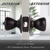 image:imageProbrico Privacy Door Knobs for Bedroom BathroomInterior Door Locks in Oil Rubbed Bronze FinishTulip Shape Keyless Door Lockset6 Pack