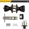 image:imageProbrico Privacy Door Knobs for Bedroom BathroomInterior Door Locks in Oil Rubbed Bronze FinishTulip Shape Keyless Door Lockset6 Pack