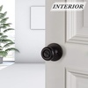 image:imageProbrico Privacy Door Knobs for Bedroom BathroomInterior Door Locks in Oil Rubbed Bronze FinishTulip Shape Keyless Door Lockset6 Pack