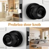image:imageProbrico Privacy Interior Door Knobs Bed and Bath Handle Levers Keyless Brushed Nickel Lockset 6 PackBlack