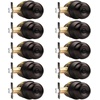 image:imageProbrico Privacy Interior Door Knobs Bed and Bath Handle Levers Keyless Brushed Nickel Lockset 6 PackOil Rubbed Bronze