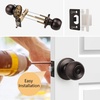 image:imageProbrico Privacy Interior Door Knobs Bed and Bath Handle Levers Keyless Brushed Nickel Lockset 6 PackOil Rubbed Bronze