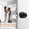 image:imageProbrico Privacy Interior Door Knobs Bed and Bath Handle Levers Keyless Brushed Nickel Lockset 6 PackOil Rubbed Bronze