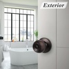image:imageProbrico Privacy Interior Door Knobs Bed and Bath Handle Levers Keyless Brushed Nickel Lockset 6 PackOil Rubbed Bronze