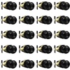 image:imageProbrico Privacy Interior Door Knobs Bed and Bath Handles Keyless Sain Nickel Locksets 6 PackBlack