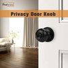 image:imageProbrico Privacy Interior Door Knobs Bed and Bath Handles Keyless Sain Nickel Locksets 6 PackBlack