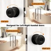 image:imageProbrico Privacy Interior Door Knobs Bed and Bath Handles Keyless Sain Nickel Locksets 6 PackOil Rubbed Bronze