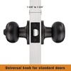 image:imageProbrico Privacy Interior Door Knobs Bed and Bath Handles Keyless Sain Nickel Locksets 6 PackOil Rubbed Bronze