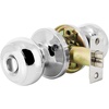 image:imageProbrico Privacy Interior Door Knobs Bed and Bath Handles Keyless Sain Nickel Locksets 6 PackPolished Chrome