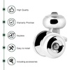 image:imageProbrico Privacy Interior Door Knobs Bed and Bath Handles Keyless Sain Nickel Locksets 6 PackPolished Chrome