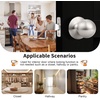 image:imageProbrico Round Ball Passage Door Knobs HallWay Closets NonLocking Door Handles Keyless Interior Door Handlesets in Brushed Nickel Finish Without Keys 4 PackBrushed Nickel