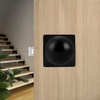 image:imageProbrico Round Black Passage Door Knobs Interior Door Handles for Hallway Closet Keyless Passage Door Handles with Square Rosette 5 Pack