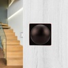 image:imageProbrico Round Passage Door Knob for HallCloset Oil Rubbed Bronze Interior Keyless Door Knob with Square Rosette 1 Pack