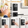 image:imageProbrico Smart Door Lock for Front Door Keypad Lock with Handle Lever Fingerprint Deadbolt Door Lock with Code Keyless Deadbolt Lock with Handle Black Smart Deadbolt Lock APP Passcode Auto Lock