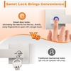 image:imageProbrico Smart Lock Keyless Entry Door Lock with Handle Satin Nickel Smart Locks for Front Door Fingerprint Door Handle for Bedroom Bathroom Electronic Biometric Digital WiFi APP ControlSatin Nickel
