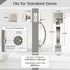 image:imageProbrico Square Satin Nickel Front Door HandleEntry Door Handleset with Square KnobExteriorInterior Passage Door Handle with No Lock1PackSatin Nickel