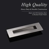 image:imageProbrico Stainless Steel Flush Pull Recessed Cabinet Sliding Door Knobs Furniture Handles for Pocket Flush Door Concealed Screws 6 Inches Overall Length