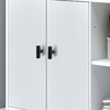 image:imageProbrico Stainless Steel Kitchen Cabinet Square Handles Brushed Nickel 5 in Holes Centers 55 in Total Length 10 PackBlack