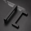 image:imageProbrico Stainless Steel Kitchen Cabinet Square Handles Brushed Nickel 5 in Holes Centers 55 in Total Length 10 PackBlack