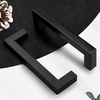 image:imageProbrico Stainless Steel Kitchen Cabinet Square Handles Brushed Nickel 5 in Holes Centers 55 in Total Length 10 PackBlack