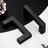 image:imageProbrico Stainless Steel Kitchen Cabinet Square Handles Brushed Nickel 5 in Holes Centers 55 in Total Length 10 PackBlack