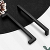 image:imageProbrico Stainless Steel Kitchen Cabinet Square Handles Brushed Nickel 5 in Holes Centers 55 in Total Length 10 PackBlack