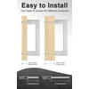 image:imageProbrico Stainless Steel Kitchen Cabinet Square Handles Brushed Nickel 5 in Holes Centers 55 in Total Length 10 PackSatin Nickel